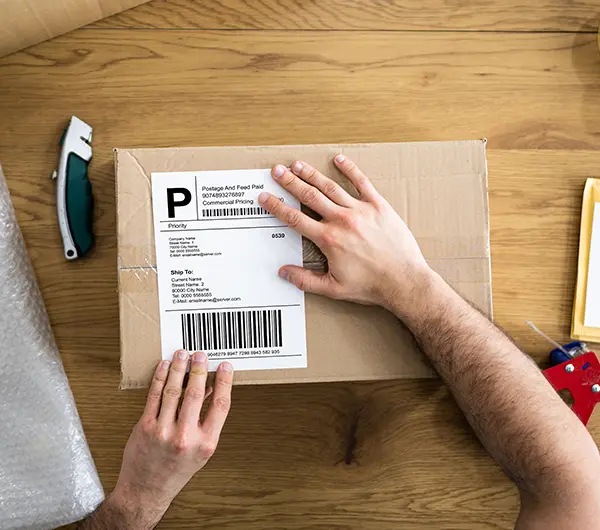 Direct thermal logistics & shipping label roll.webp